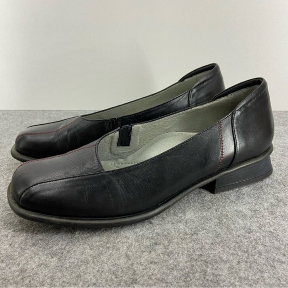 BeautiFeel Black Leather Classic Mini Heel Loafers Women’s Size 39 or US 8-8.5